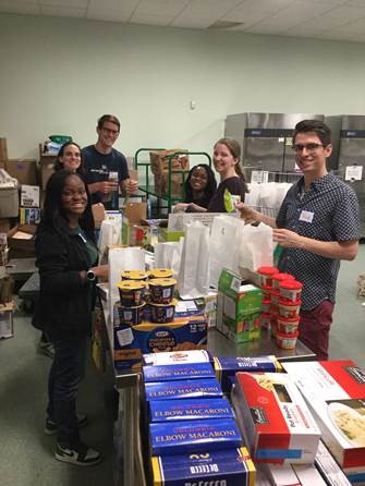 group of people with food